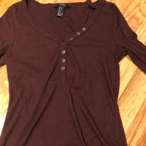 maroon henley